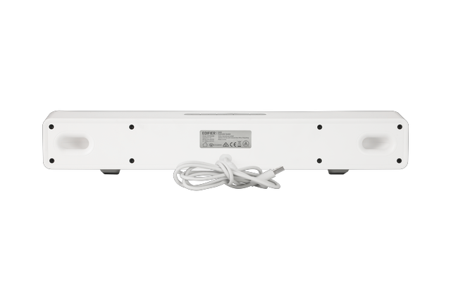 Alt view image 4 of 4 - Edifier QS30 Bluetooth Tabletop Soundbar with Halo lights (White)