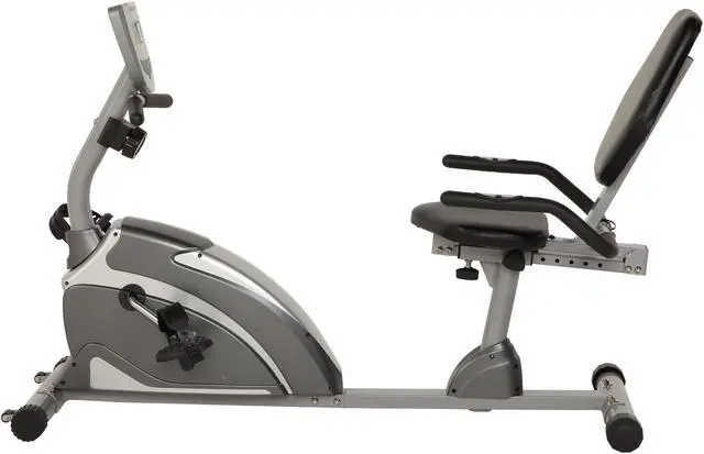 Alt view image 5 of 9 - Exerpeutic Heavy Duty Magnetic Recumbent Bike with Pulse