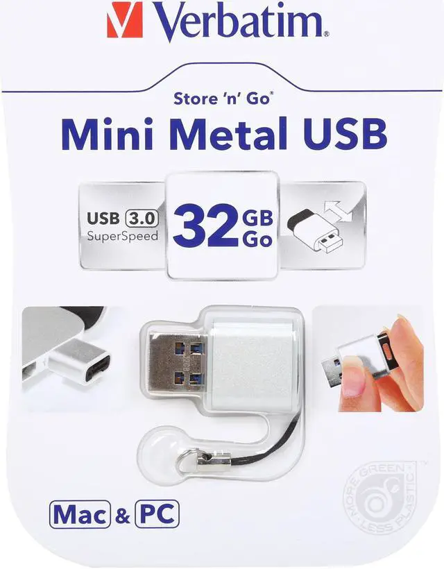 Alt view image 5 of 5 - Verbatim 32GB Store 'n' Go Mini Metal USB 3.0 Flash Drive