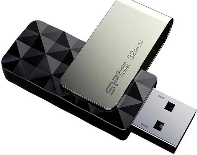Main image of Silicon Power 32GB Blaze B30 USB 3.0 Flash Drive (SP032GBUF3B30V1K)