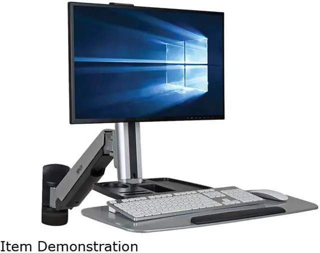 Alt view image 5 of 6 - Tripp Lite WorkWise Wall-Mounted Workstation, Single Display (WWSS1332W)