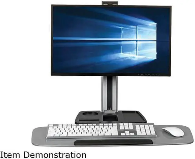 Alt view image 6 of 6 - Tripp Lite WorkWise Wall-Mounted Workstation, Single Display (WWSS1332W)