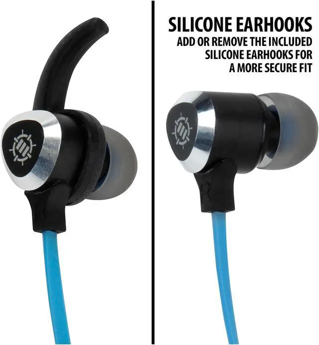 Alt view image 8 of 10 - ENHANCE PC Gaming Earbuds Mobile Headset with Vibration & Microphone for PC, PS4, Xbox One, Nintendo Switch & More by - Full Metal Housings, Noise Isolating, In Ear Hooks, & Tangle Free Cable