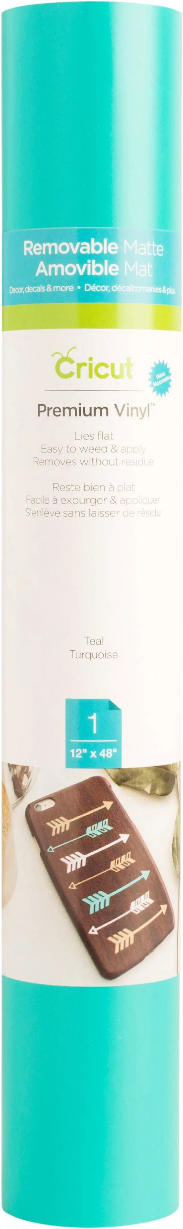 Main image of Cricut Premium Vinyl Removable Teal | 1 Roll 12"x48" 2004298