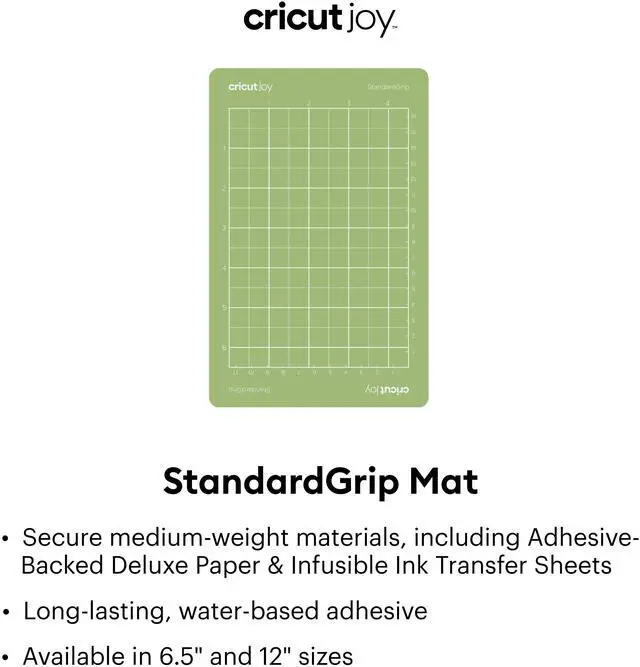 Alt view image 3 of 4 - Cricut Joy StandardGrip Cutting Mat Green | 1 Mat 4.5"x12" 2007932
