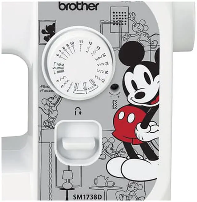 Alt view image 6 of 8 - Brother SM1738D 17-Stitch Disney Sewing Machine with 4 Included Interchangeable Disney Faceplates