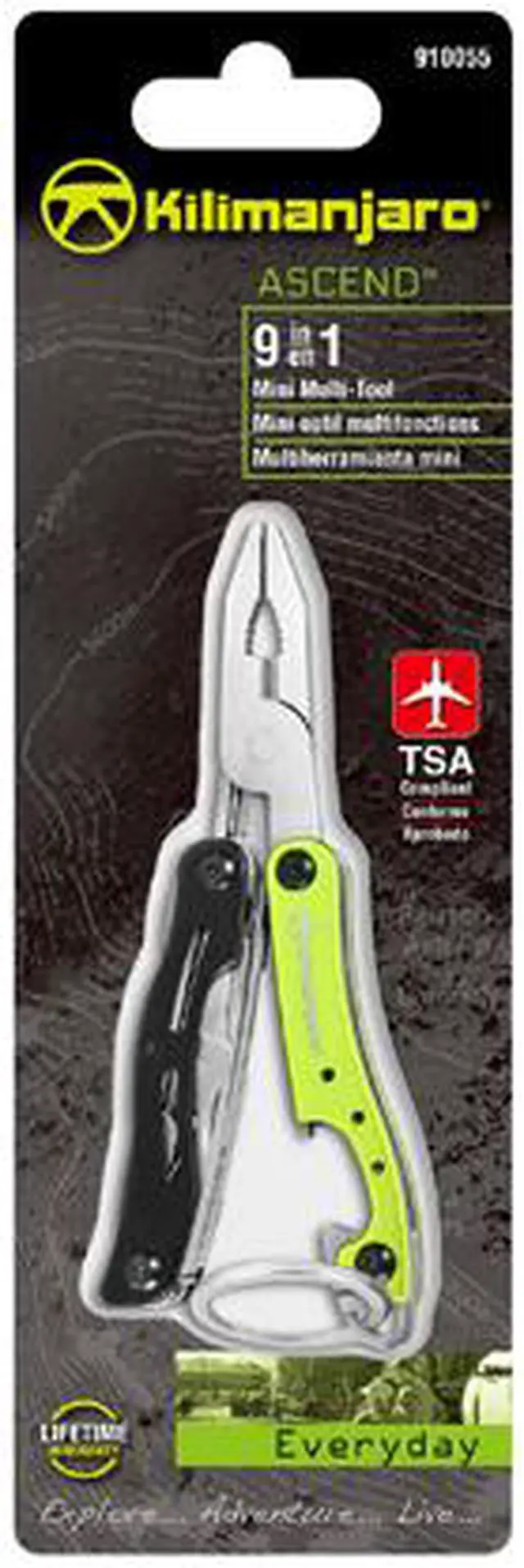 Alt view image 5 of 5 - Kilimanjaro Ascend 9-in-1 Multi-Tool, TSA Compliant - 910055