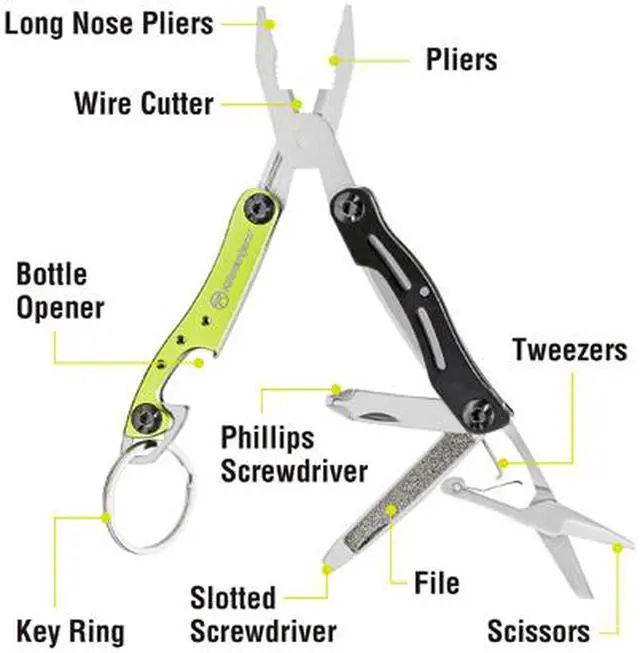Alt view image 3 of 5 - Kilimanjaro Ascend 9-in-1 Multi-Tool, TSA Compliant - 910055