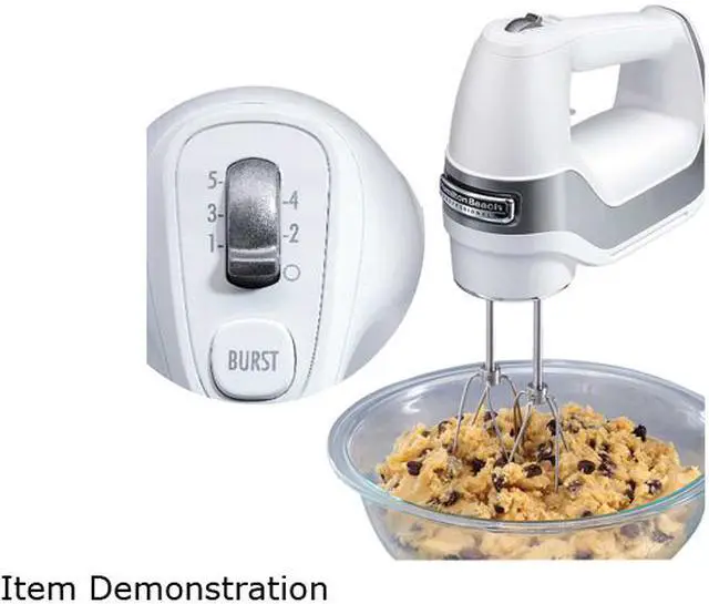 Alt view image 7 of 7 - Hamilton Beach Professional Hand Mixer with 5 Speeds, White 62652
