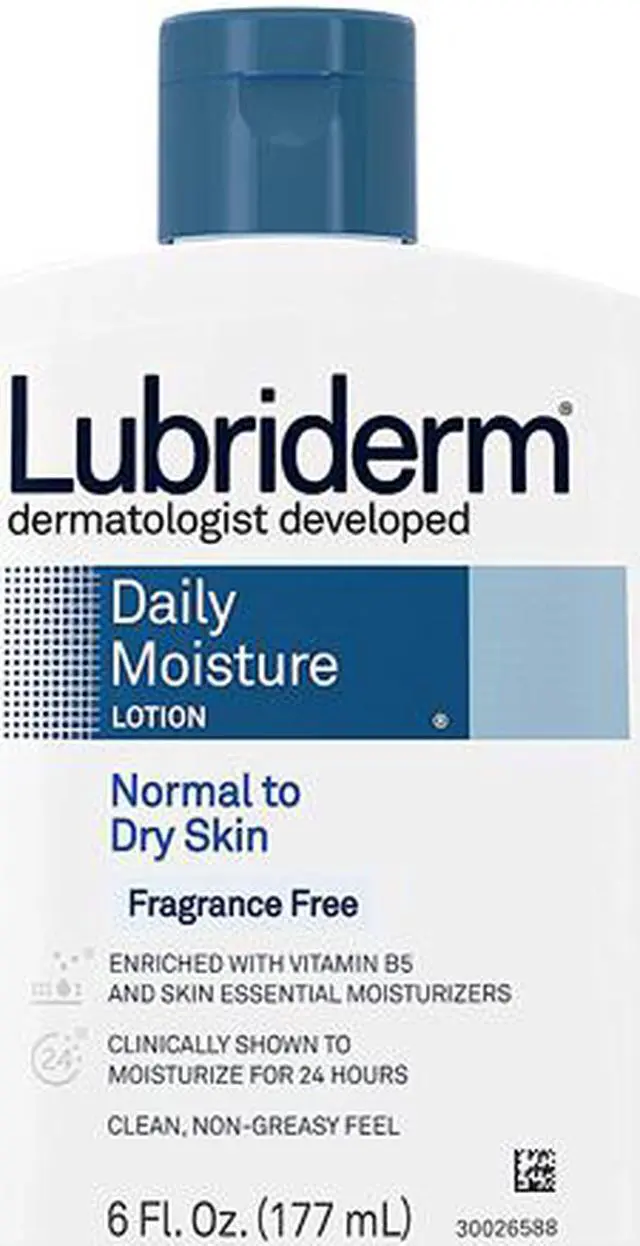 Main image of Lubriderm Hand and Body Lotion, Unscented, 6 oz. Squeeze Bottle