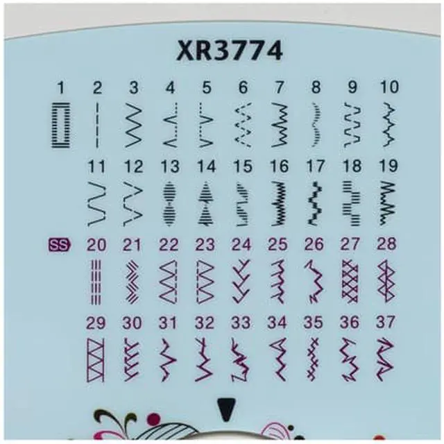 Alt view image 3 of 6 - Brother XR3774 37-Stitch Sewing & Quilting Machine with Wide Table