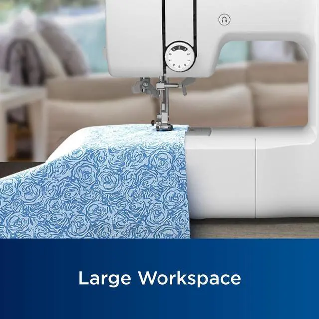 Alt view image 7 of 8 - Brother CP80X Computerized Sewing Machine with Preview Quilt Software Bundle, Durable Metal Frame Construction, 80 Built-In Stitches and Smaller Free Arm