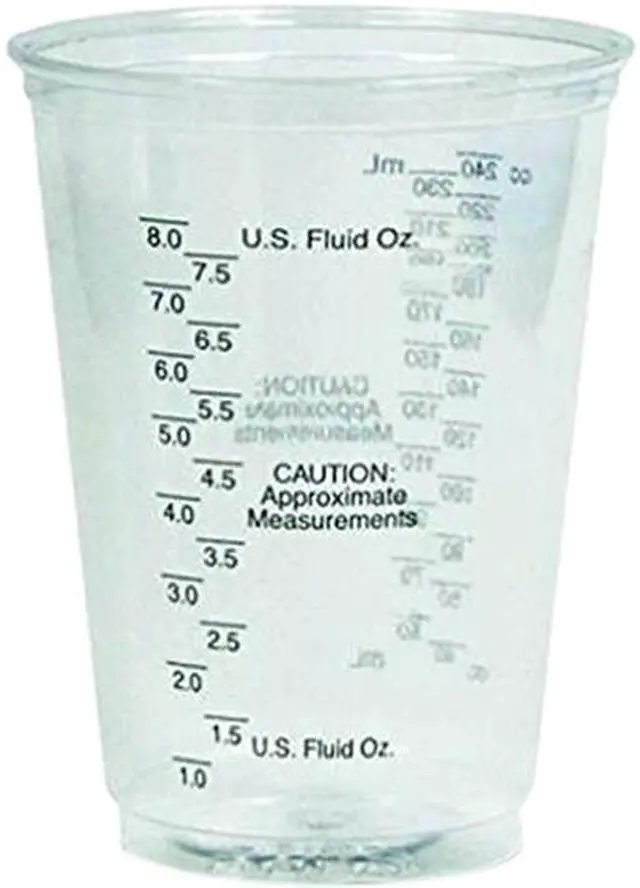 Main image of Dart TP10DGM 10 oz. Graduated Medical Ultra Clear PET Plastic Cup (Case of 1000)