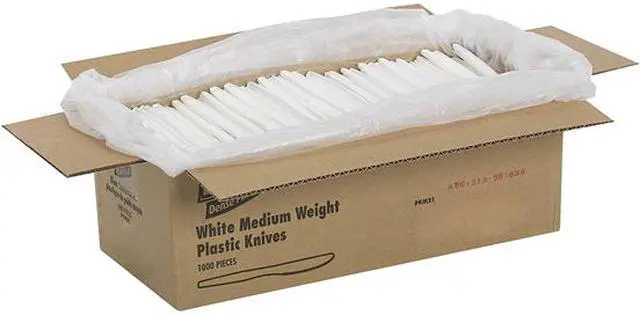 Alt view image 5 of 6 - Knife Plastic Medium-weight 1000/CT White