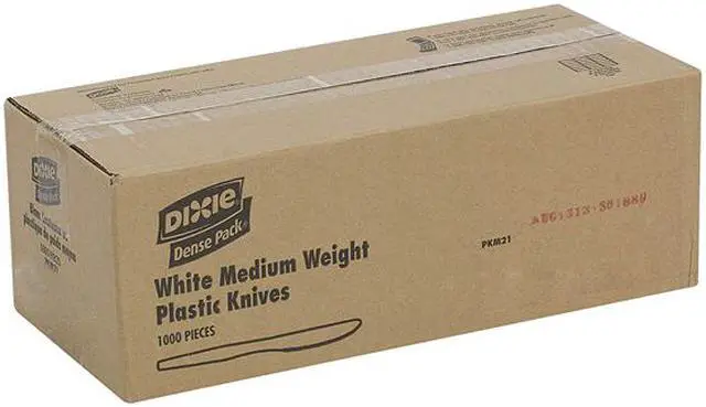 Alt view image 6 of 6 - Knife Plastic Medium-weight 1000/CT White