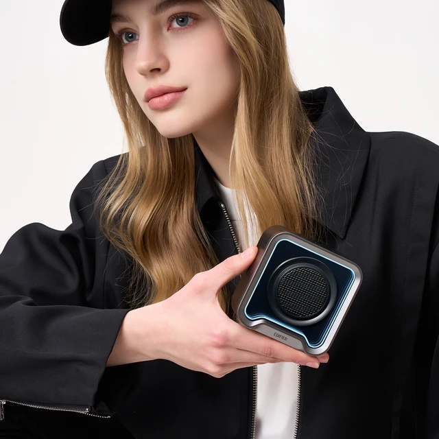 Alt view image 2 of 9 - Edifier QS20 Bluetooth Portable Speaker - IP67 Waterproof - Ambient Light (Black)