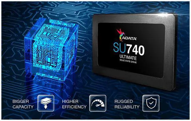 Alt view image 7 of 9 - ADATA Ultimate Series: SU740 2TB Internal SATA Solid State Drive