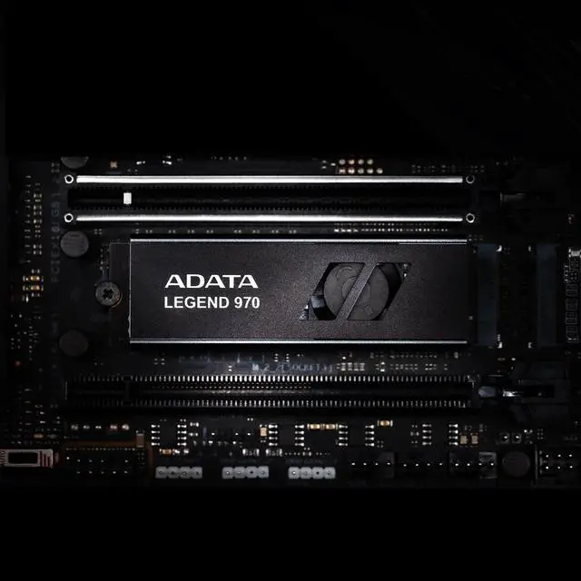 Alt view image 7 of 12 - ADATA 1TB Legend 970 with heatsink PCIe Gen5 x4 NVMe 2.0 M.2 2280 Internal Gaming SSD up to 10,000 MB/s Modle SLEG-970-1000GCI