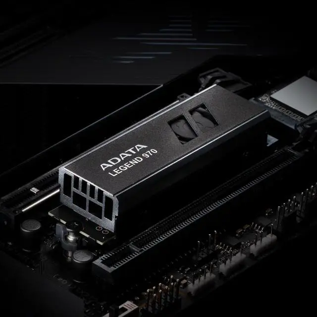 Alt view image 8 of 12 - ADATA 1TB Legend 970 with heatsink PCIe Gen5 x4 NVMe 2.0 M.2 2280 Internal Gaming SSD up to 10,000 MB/s Modle SLEG-970-1000GCI