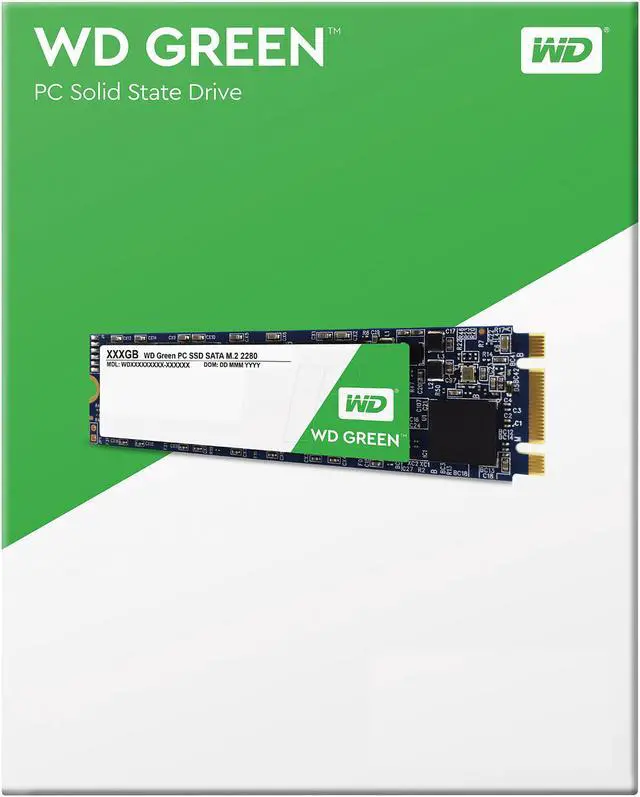 Alt view image 3 of 4 - Western Digital 240GB Green M.2 2280 Internal Solid State Drive Model WDS240G1G0B