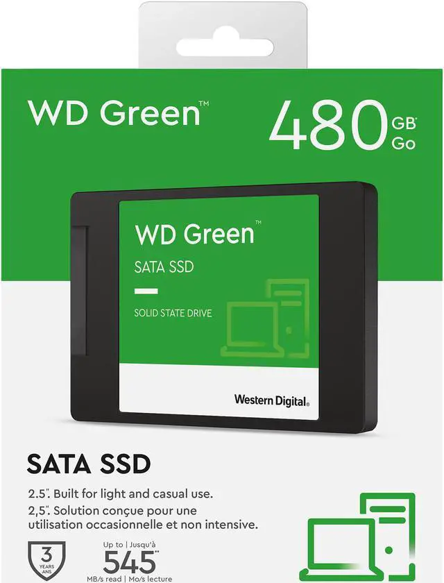 Alt view image 4 of 4 - Wd Green Wds480g2g0a 480 Gb Solid State Drive - 2.5" Internal - Sata (Sata/600)