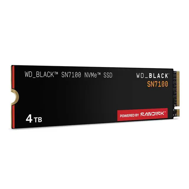 Alt view image 4 of 17 - WD_BLACK SN7100 M.2 2280 4TB PCI-Express 4.0 x4 TLC 3D NAND Internal Solid State Drive (SSD) WDS400T4X0E