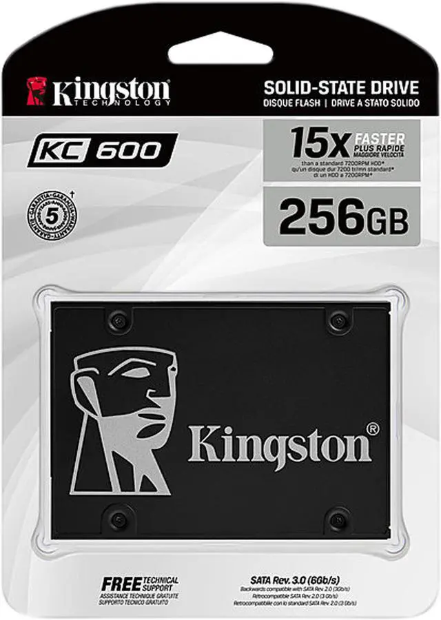 Alt view image 4 of 5 - KINGSTON SKC600/256G 256G SSD KC600 SATA3 2.5
