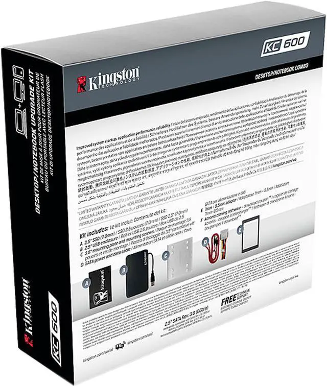 Alt view image 8 of 8 - Kingston Kc600 512 Gb Solid State Drive - 2.5" Internal - Sata (Sata/600)