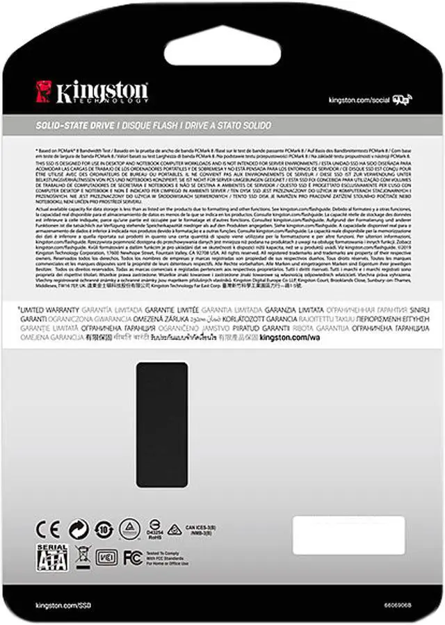 Alt view image 6 of 8 - Kingston - SKC600/1024G - Kingston KC600 1 TB Solid State Drive - 2.5 Internal - SATA (SATA/600) - Desktop PC, Notebook
