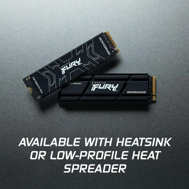 Alt view image 5 of 6 - Kingston SFYRSK/500G Fury Renegade 500GB PCIe Gen 4 NVMe M.2 Internal Gaming SSD with Heat Sink|PS5 Ready|Up to 7300MB/s
