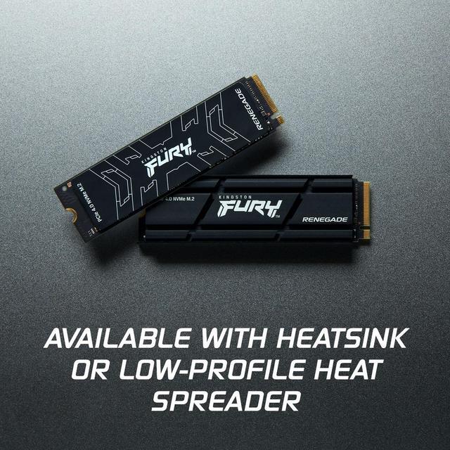 Alt view image 5 of 6 - Kingston SFYRDK/2000G Fury Renegade 2TB PCIe Gen 4 NVMe M.2 Internal Gaming SSD with Heat Sink|PS5 Ready|Up to 7300MB/s