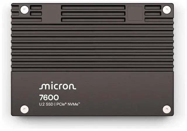 Main image of Micron 7600 Max 1.6TB NVMe U.2 (15mm) Enterprise SSD - MTFDLAL1T6THS-1BP1DFCYYR