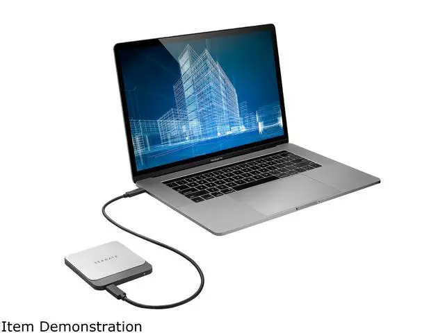 Alt view image 4 of 5 - Seagate Fast SSD 2TB USB-C USB 3.0 External / Portable Solid State Drive for PC Laptop and Mac (STCM2000400)