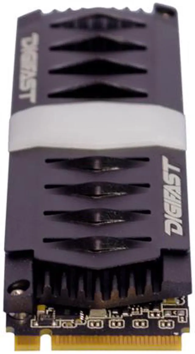 Alt view image 4 of 5 - Digifast Chevron Black+ 1TB M.2 NVMe RGB SSD - Gen3x4 PCIe, M.2 2280, Toshiba BiCS3 NAND