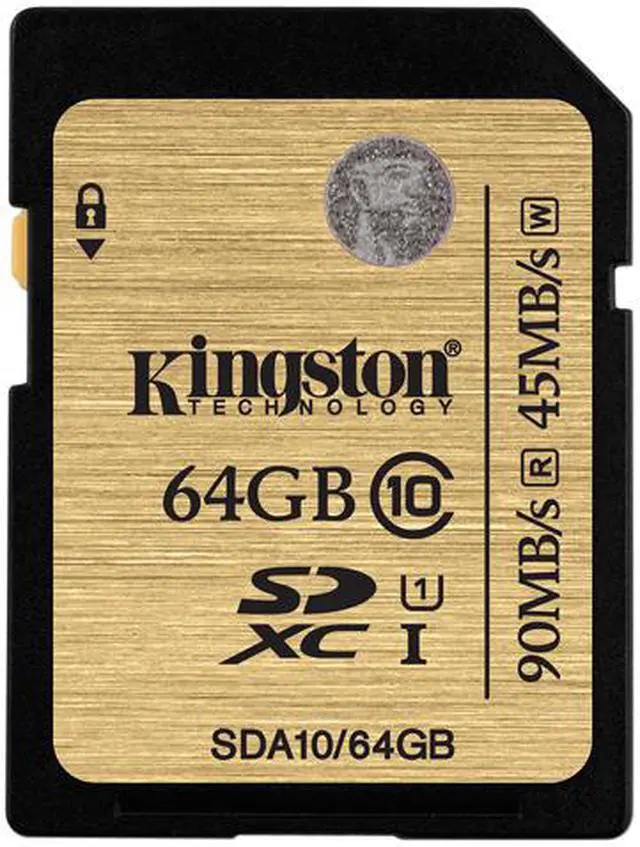 Main image of Kingston 64GB Secure Digital Extended Capacity (SDXC) Flash Card Model SDA10/64GBCR
