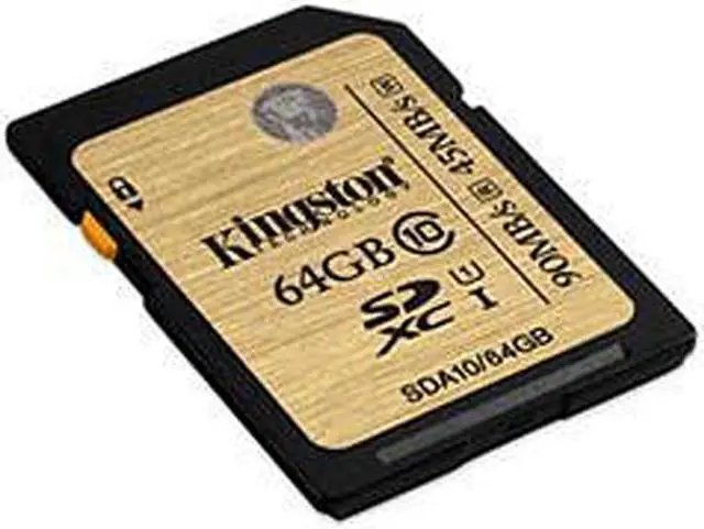 Alt view image 2 of 2 - Kingston 64GB Secure Digital Extended Capacity (SDXC) Flash Card Model SDA10/64GBCR