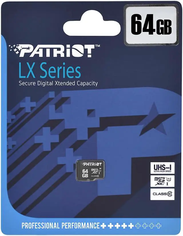 Alt view image 4 of 4 - Patriot Memory 64 GB Class 10/UHS-I (U1) microSDXC - Speed Up to 80MB/S (PSF64GMDC10)