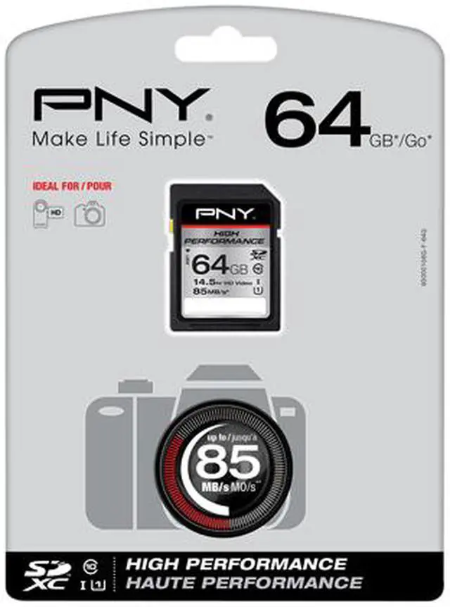 Alt view image 3 of 3 - PNY 64GB HIGH PERFORMANCE CLASS