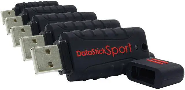 Main image of Centon 64GB 5PK USB 2.0 SPORT BLACK