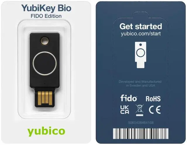 Alt view image 4 of 9 - Yubico - YubiKey Bio Series (FIDO Edition) - Multi-Factor Authentication (MFA) Security Key and Passkey - USB-C