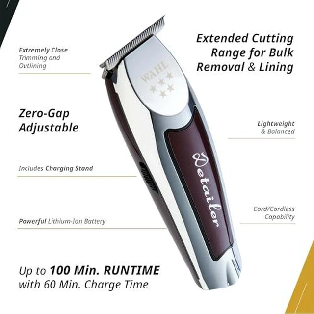 Alt view image 3 of 6 - Wahl 8171 Cordless Detailer LI 5 Star Series Li Hair Salon Barber Professional