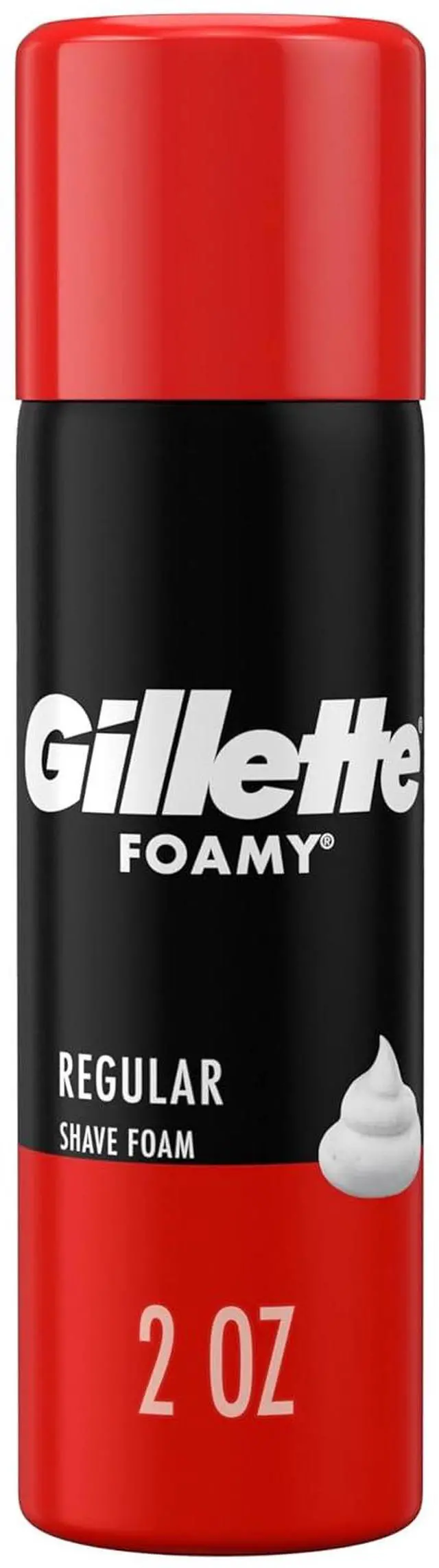 Main image of Gillette Foamy Shave Cream, 2 oz Aerosol Spray Can, 48/Carton (14501)