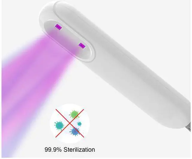 Alt view image 3 of 6 - UV Disinfection Lamp Handheld USB Charge UV LED Light Portable Hand Held Sterilizer Wand Without Chemicals for Hotel Car Travel Use Sterilization