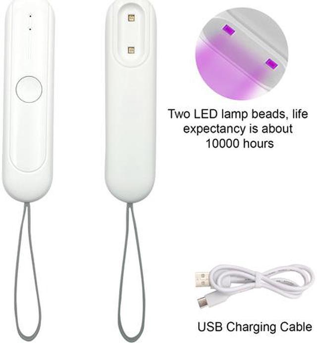 UV Disinfection Lamp Handheld USB Charge UV LED Light Portable Hand Held Sterilizer Wand Without Chemicals for Hotel Car Travel Use Sterilization Newegg