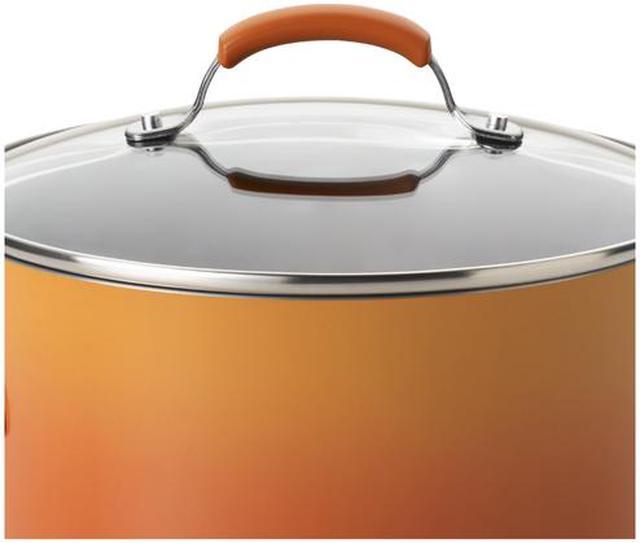 Alt view image 6 of 6 - Rachael Ray 10-Piece Kitchen NonStick Hard Enamel Cookware Set Pots Pans -Yellow