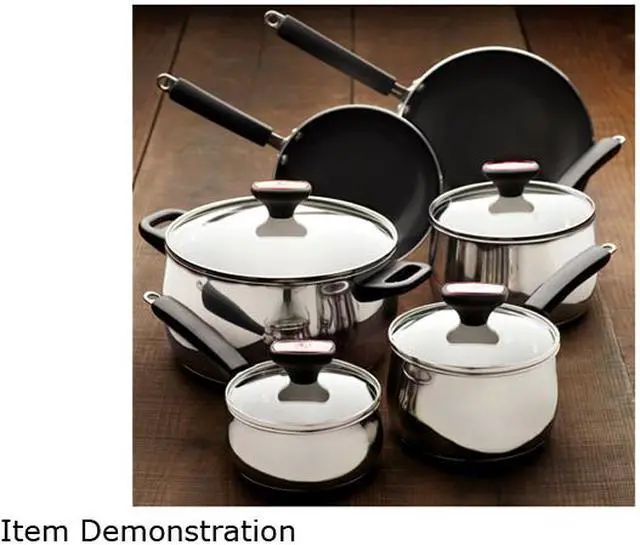 Alt view image 7 of 7 - Paula Deen 12-pc. Signature Stainless Steel Cookware Set