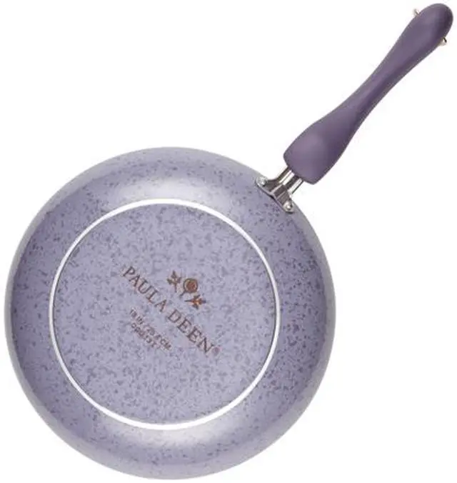 Alt view image 3 of 7 - Paula Deen 13064 Signature Porcelain Nonstick 15-Piece Cookware Set, Lavender Speckle