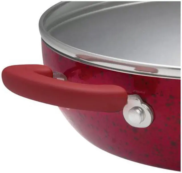 Alt view image 4 of 5 - Paula Deen 12506 12-in. Nonstick Signature Porcelain Everything Pan, Robin's Egg Blue