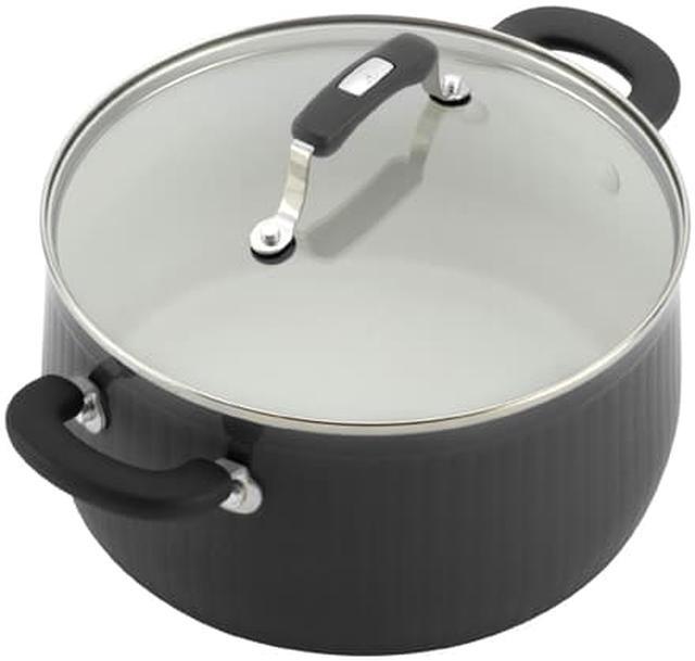 Alt view image 5 of 8 - Paula Deen 14297 Savannah Collection Aluminum Nonstick 17-Piece Cookware Set, Black