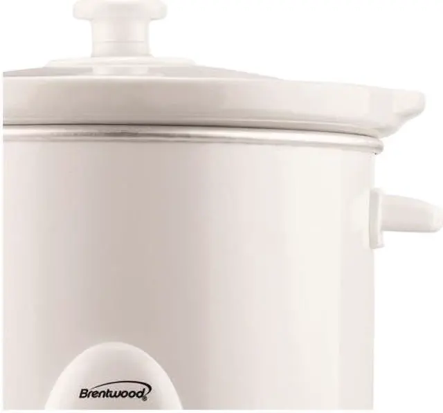 Alt view image 5 of 5 - Brentwood 3 Quart Slow Cooker, White SC-135W